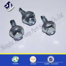 Alibaba Online Shopping Zinc Plated Self Tapping Hex Screw With Flange